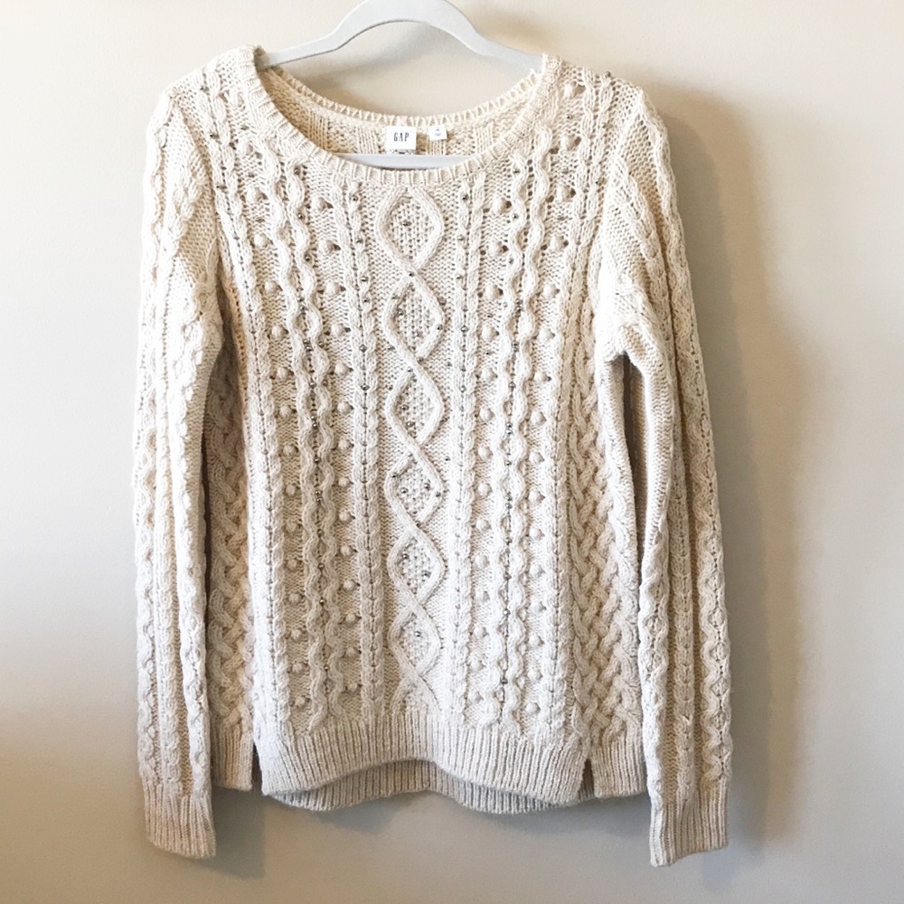 Gap Sweater With Silver Beading • XS